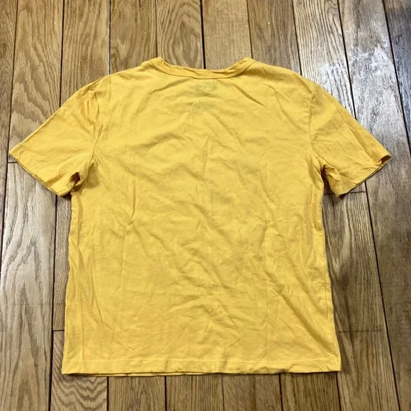 Disney‎ Mickey Mouse Minnie Mouse Yellow Graphic Tee T Shirt Size S - Picture 2 of 3